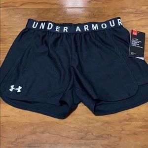 Black Under Armour athletic shorts